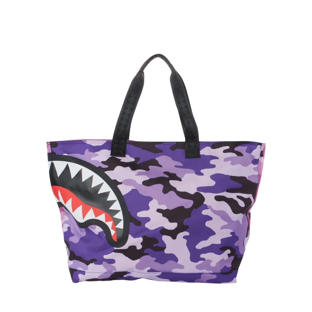Sprayground Pink and Purple Camouflage Beach Tote - Picture 11 of 11